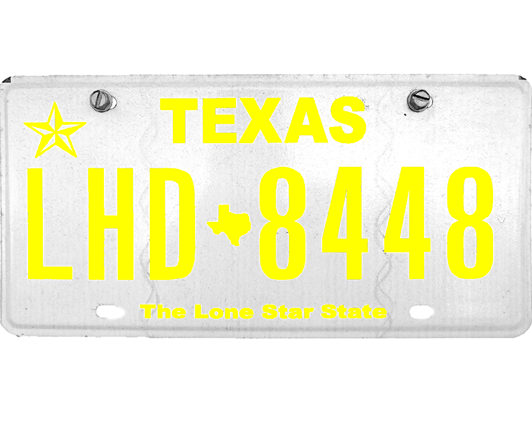 Texas License Plate Wrap Kit PlateWraps