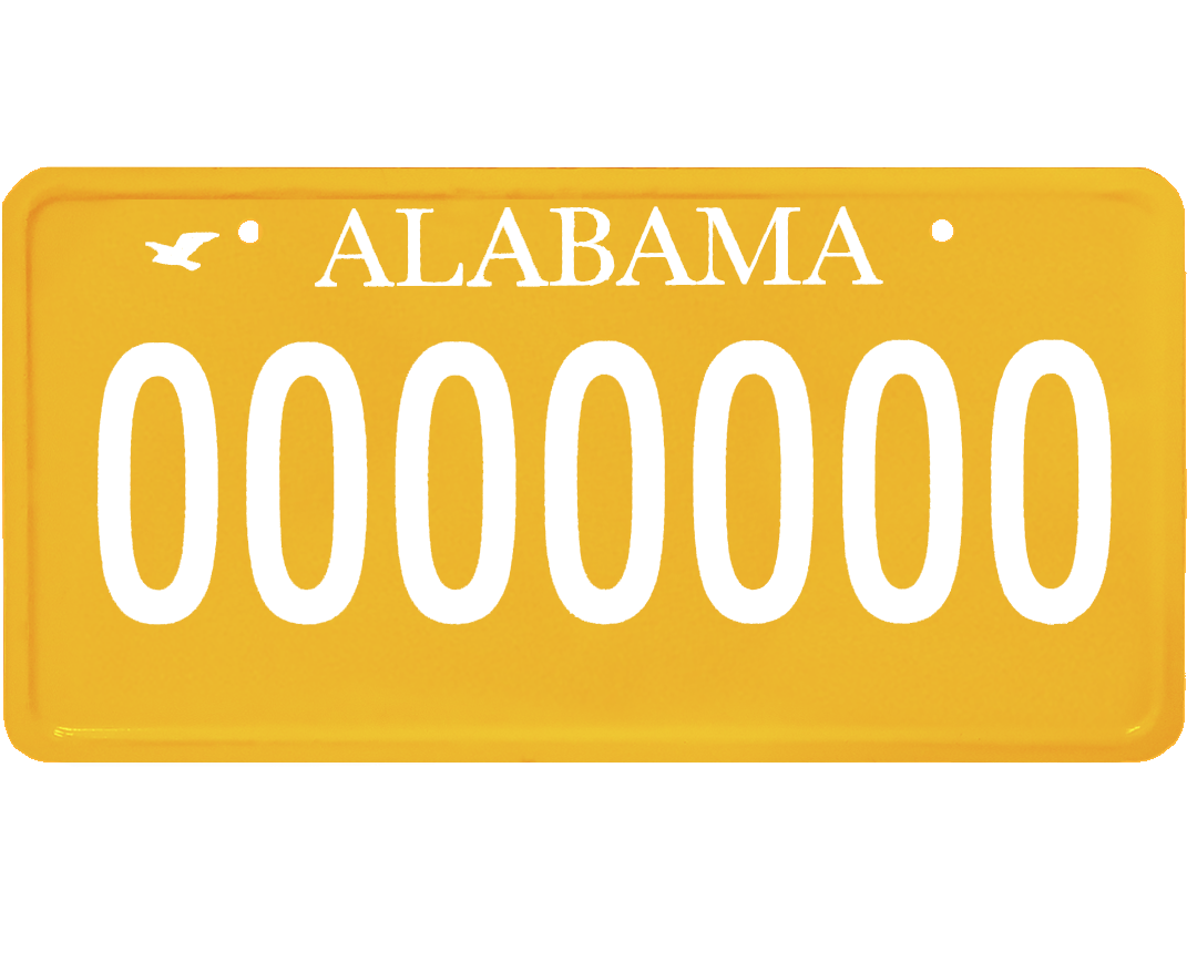 Alabama License Plate Wrap Kit