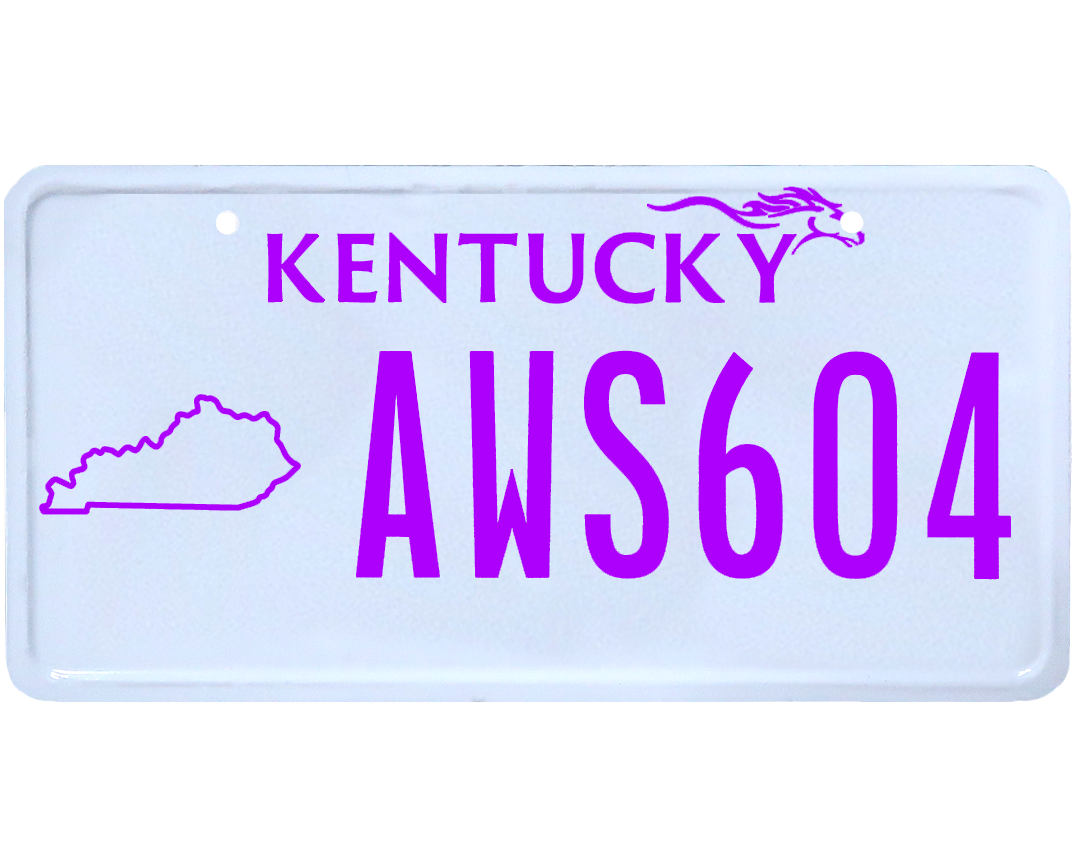Kentucky License Plate Wrap Kit