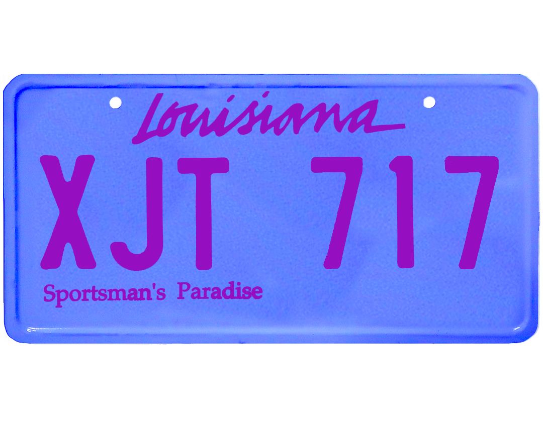 Louisiana License Plate Wrap Kit
