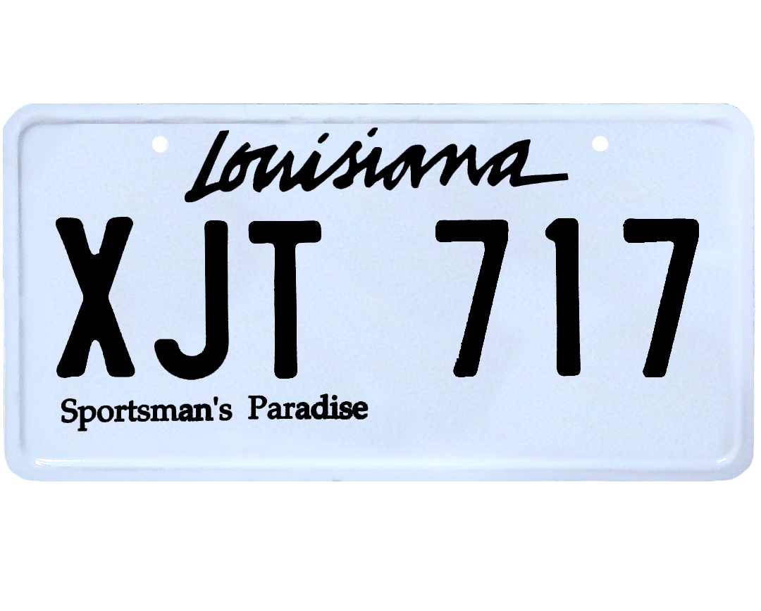 Louisiana License Plate Wrap Kit PlateWraps