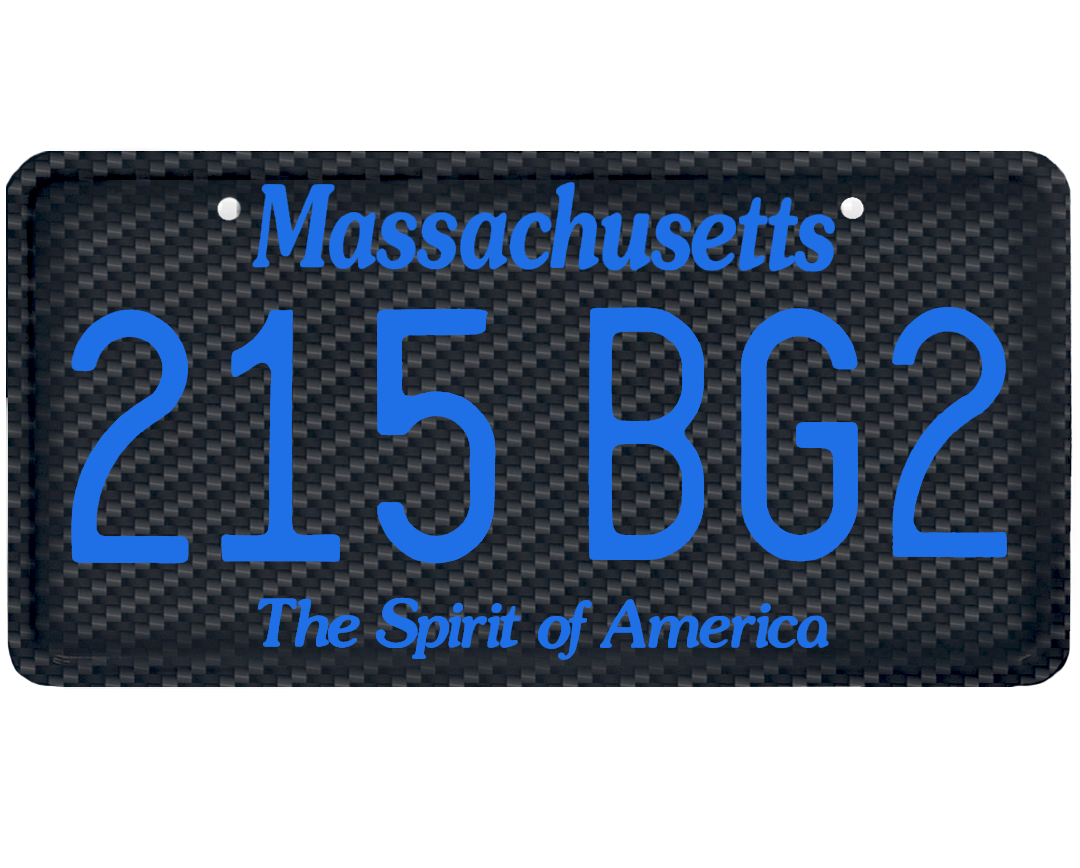 Massachusetts License Plate Wrap Kit Platewraps 2931