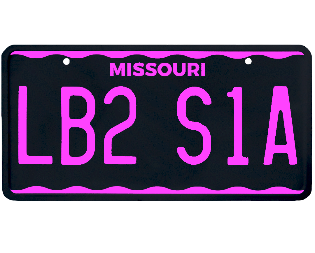 Missouri License Plate Wrap Kit