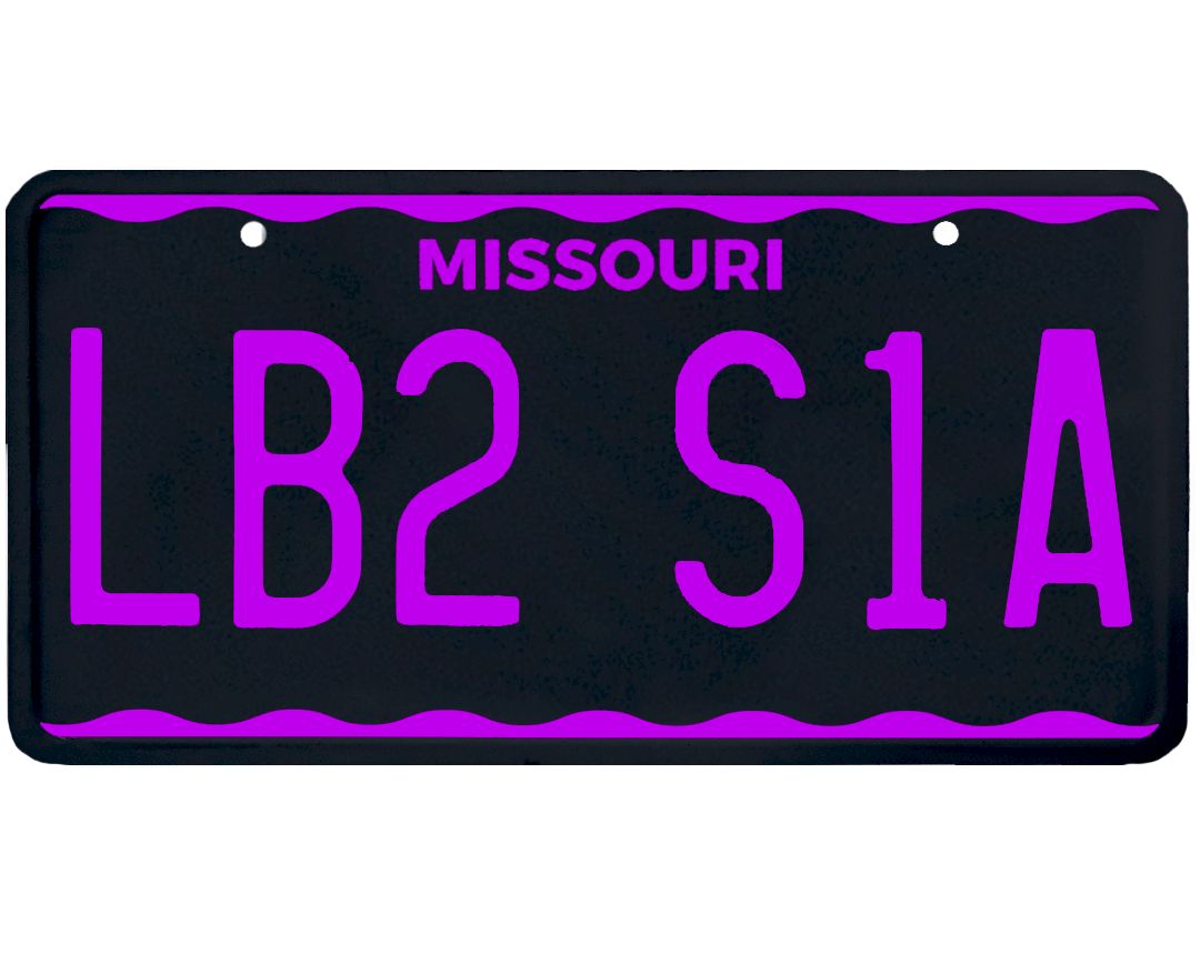 Missouri License Plate Wrap Kit