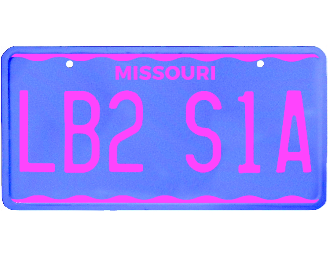 Missouri License Plate Wrap Kit