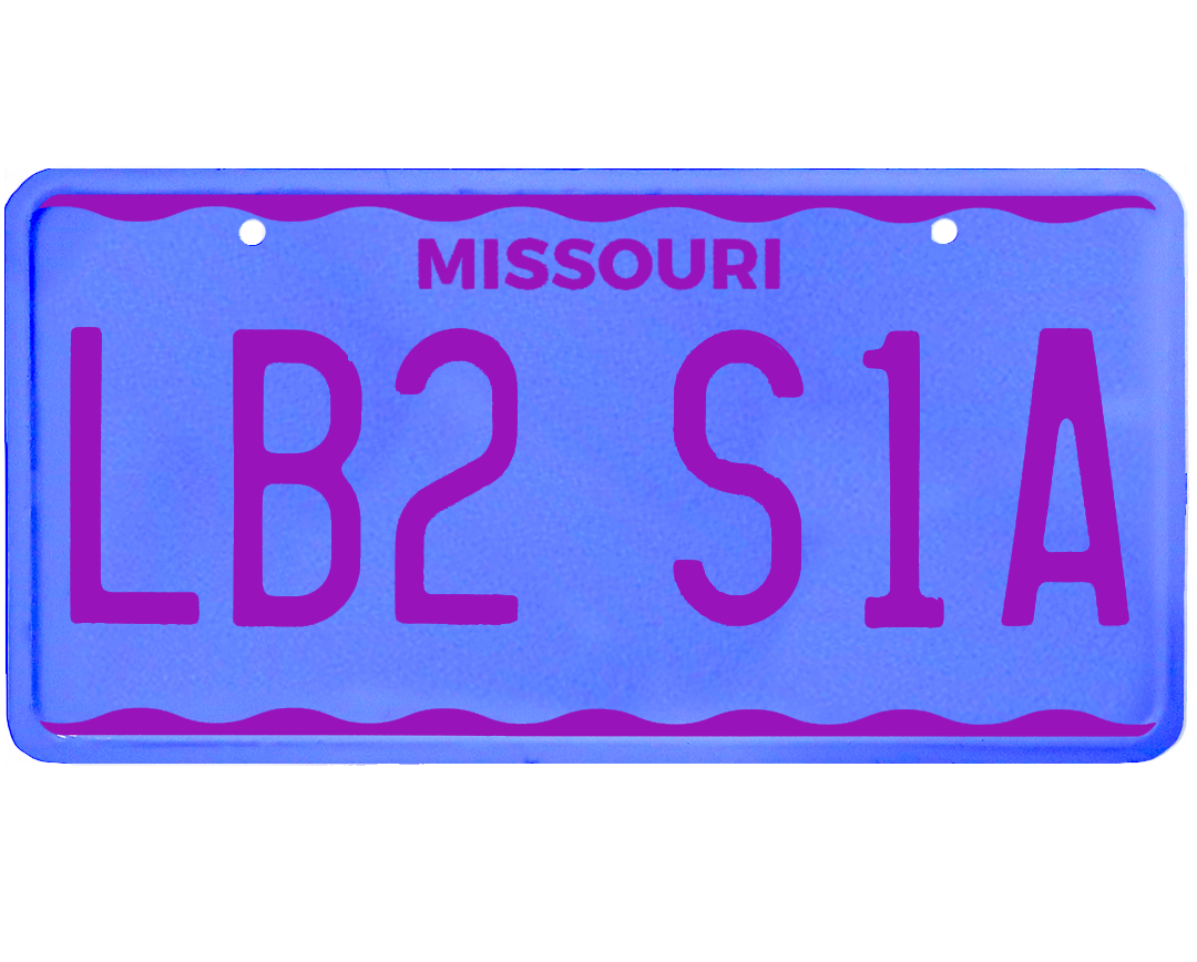 Missouri License Plate Wrap Kit