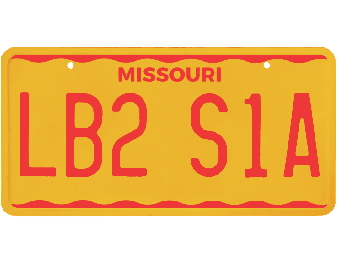 Missouri License Plate Wrap Kit