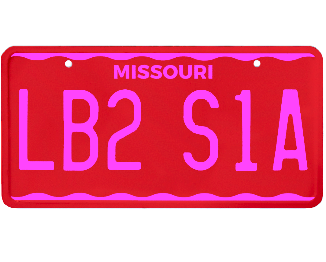 Missouri License Plate Wrap Kit