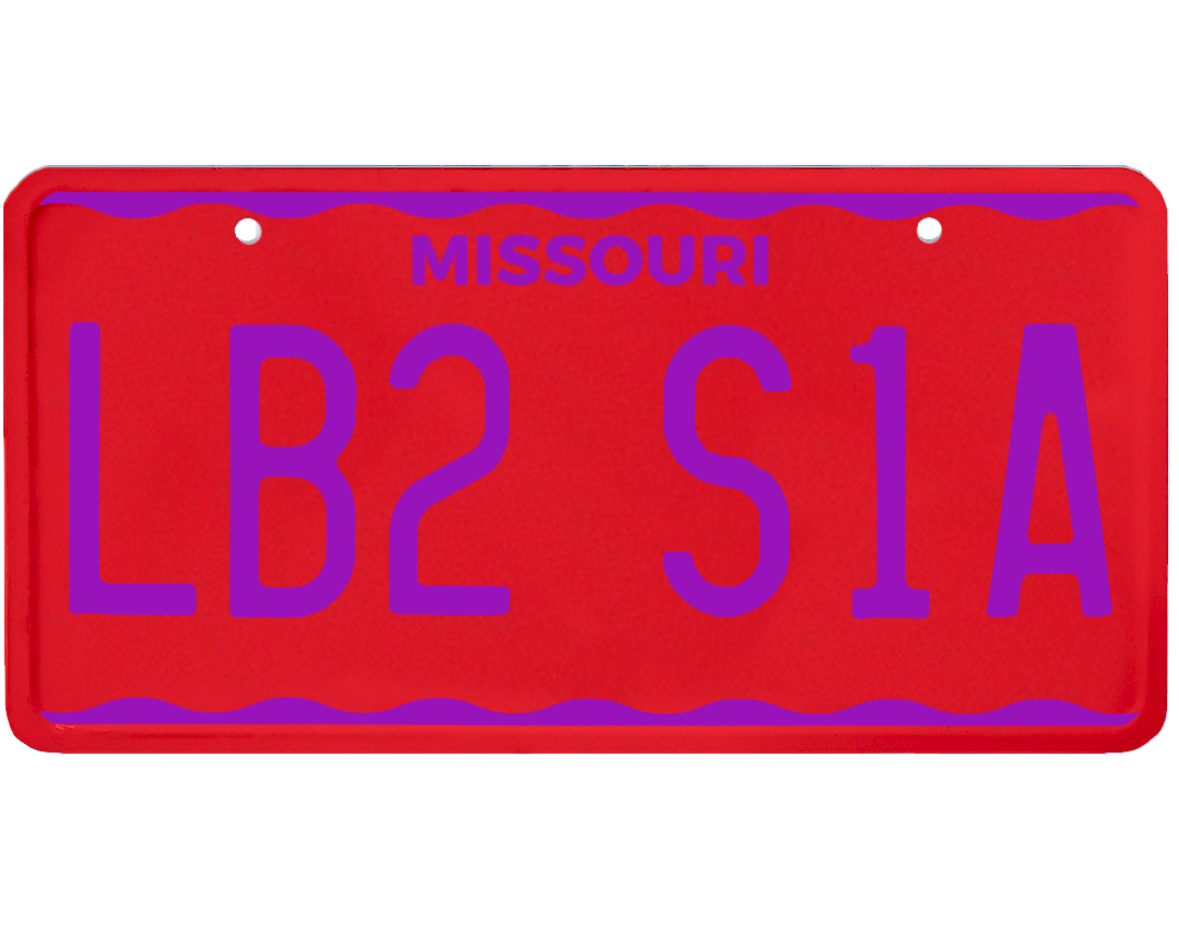 Missouri License Plate Wrap Kit