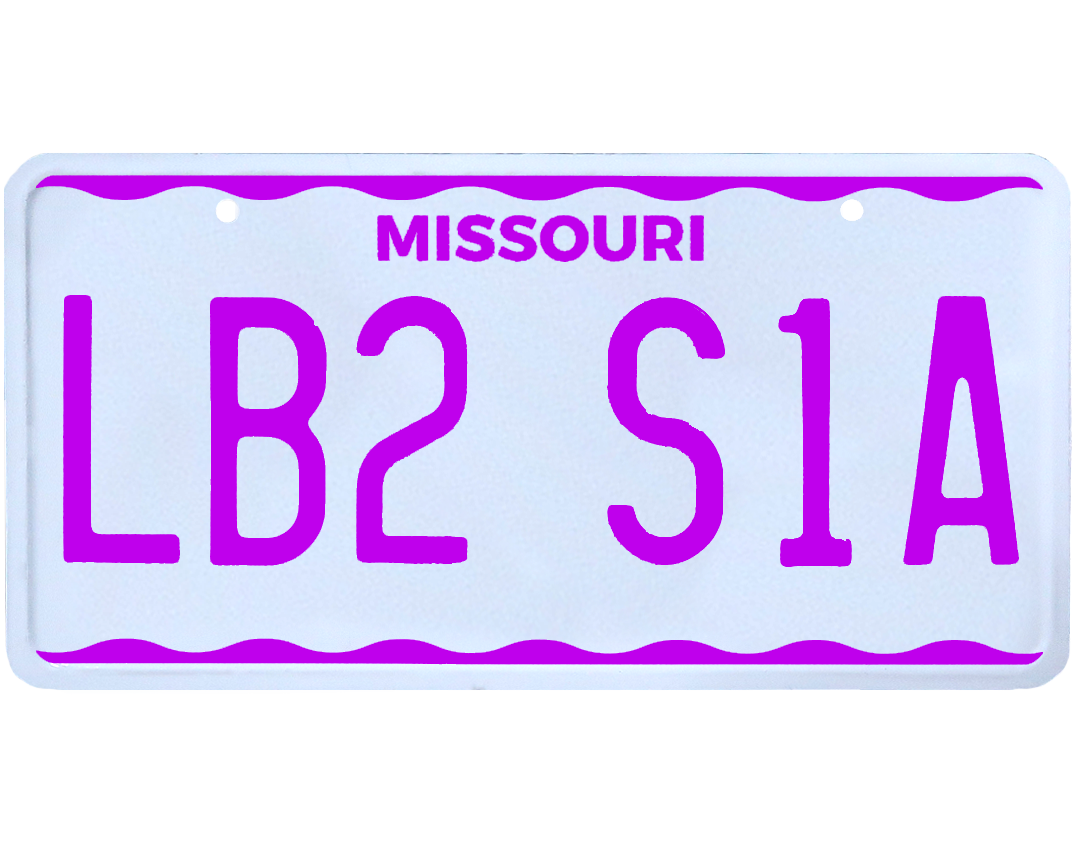 Missouri License Plate Wrap Kit