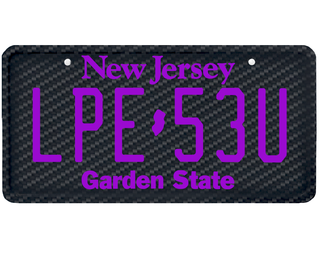 New Jersey License Plate Wrap Kit