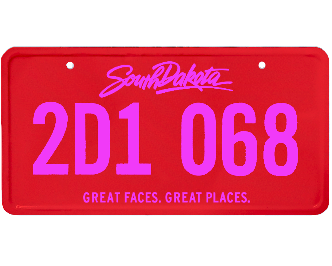 South Dakota License Plate Wrap Kit