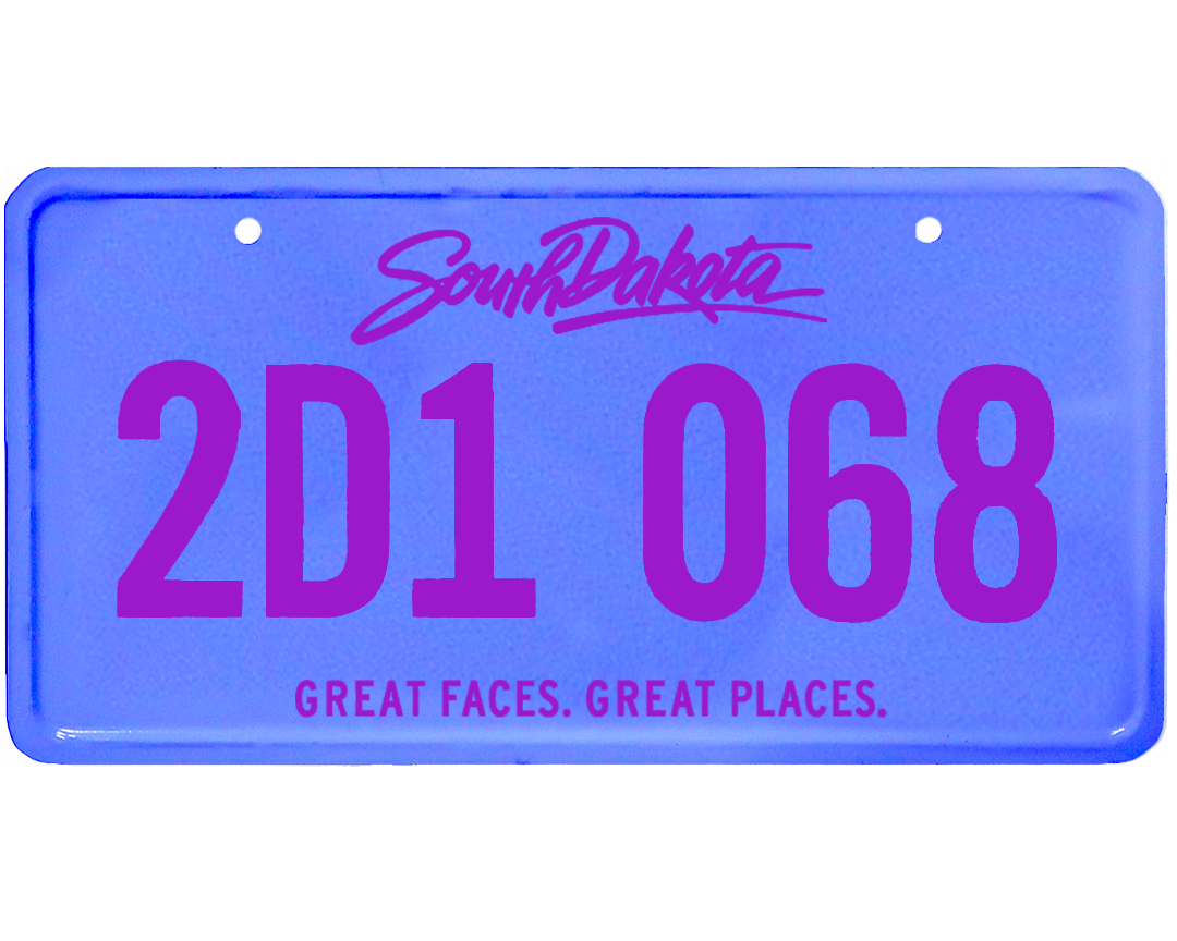 South Dakota License Plate Wrap Kit