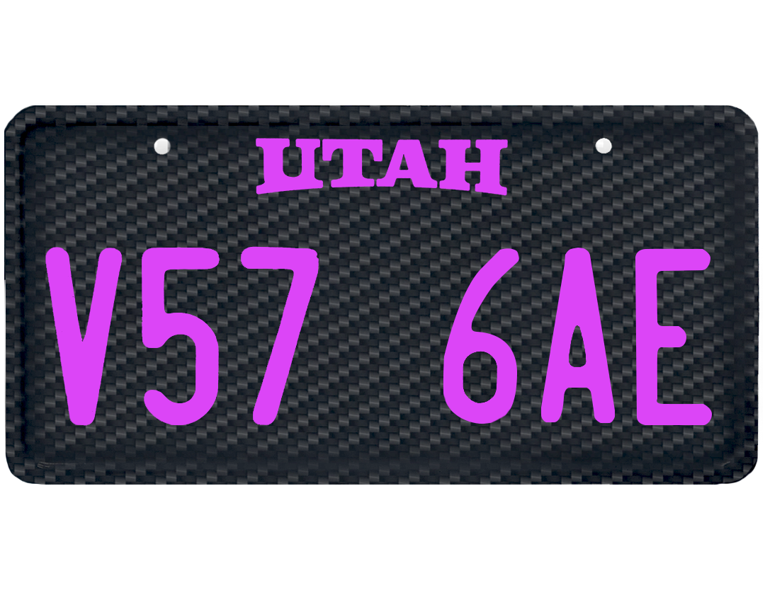 Utah License Plate Wrap Kit