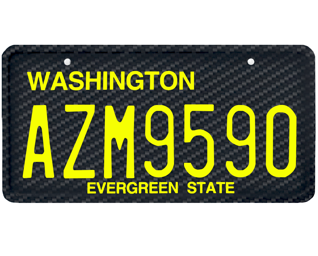 Washington License Plate Wrap Kit PlateWraps