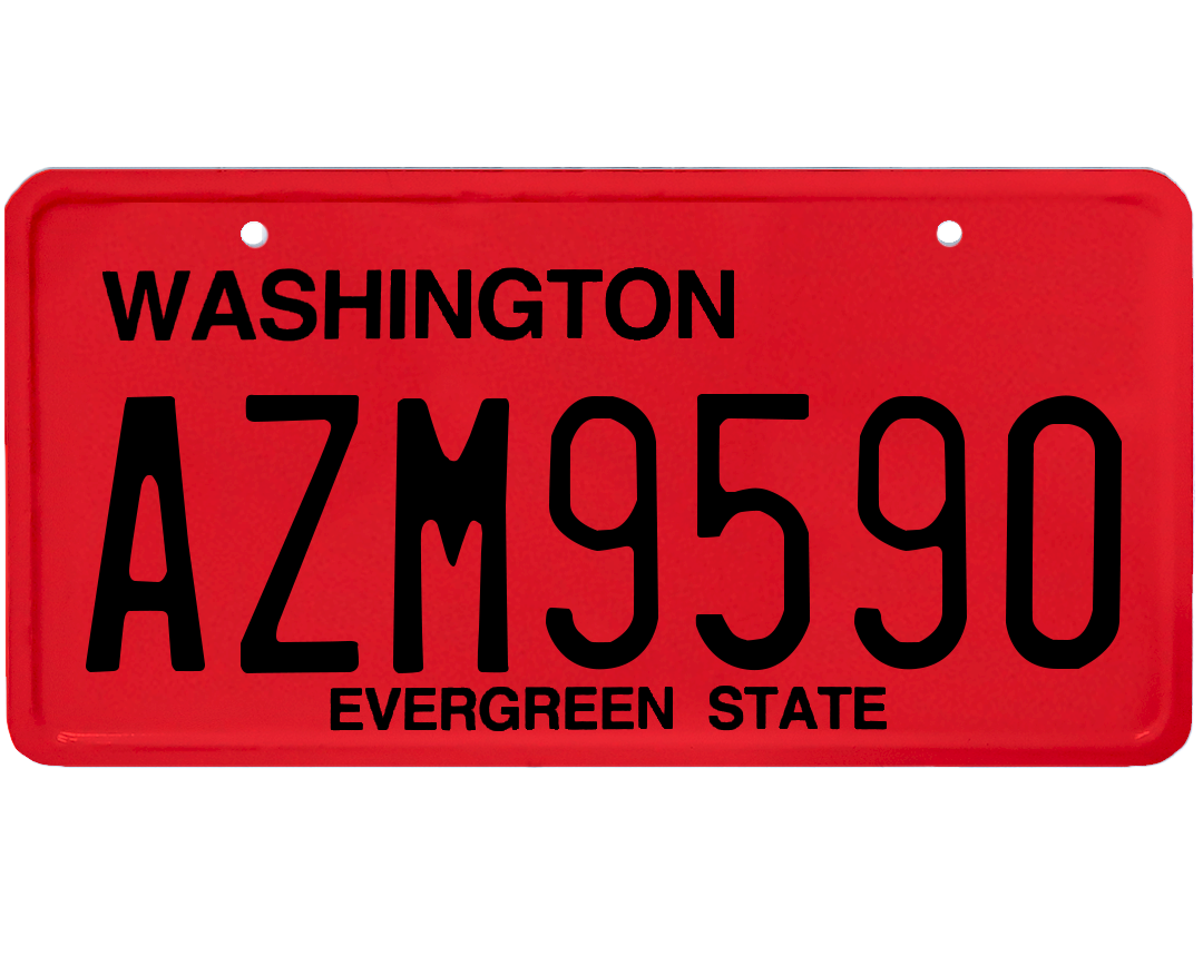 Washington License Plate Wrap Kit PlateWraps